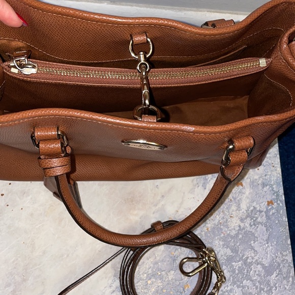 Coach Leather Satchel Bag (with crossbody strap) - Picture 3 of 5